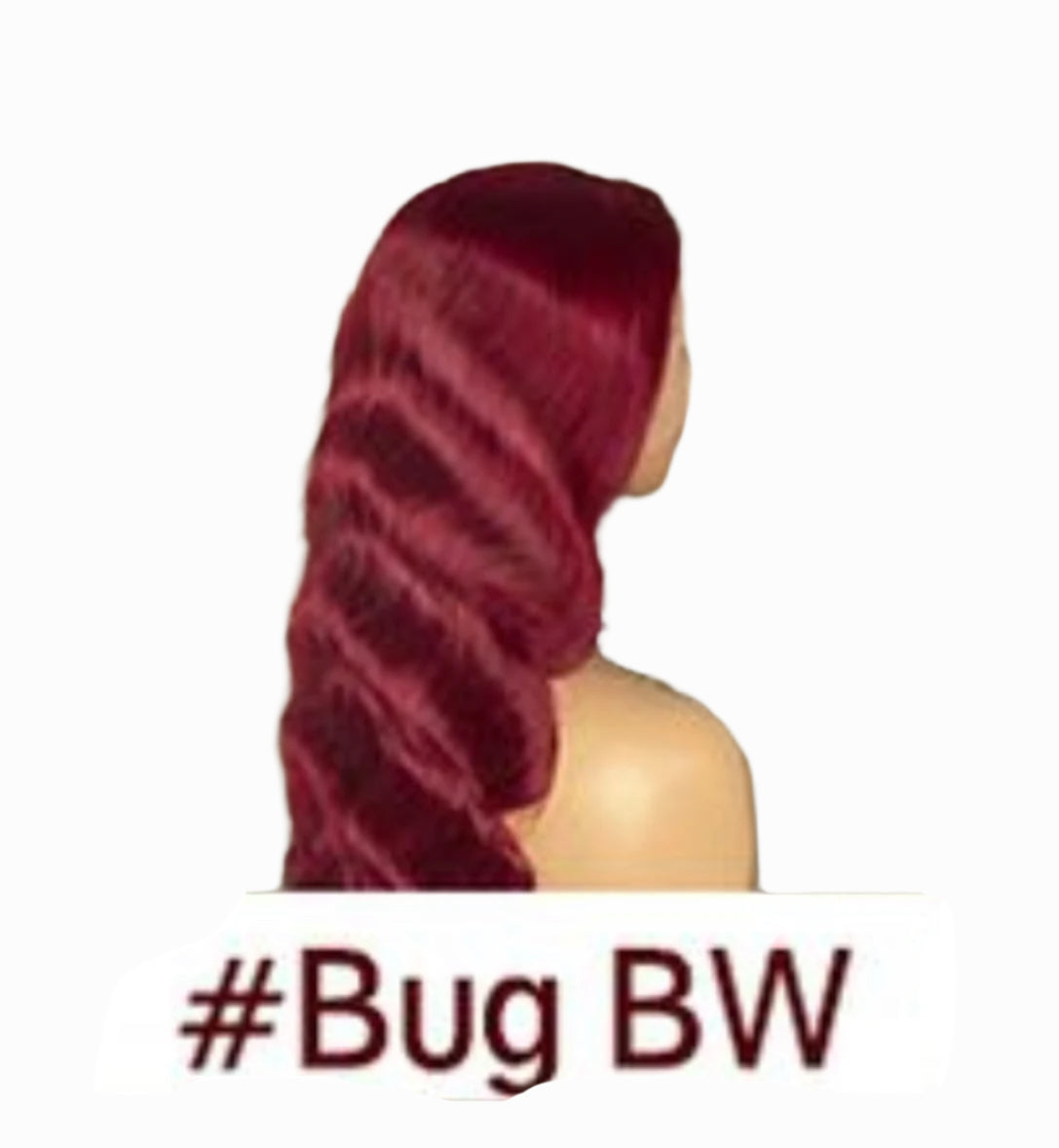 22” Inch #Bug BW Lace Closure Wig