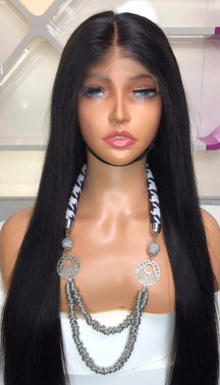 Straight lace frontal wig