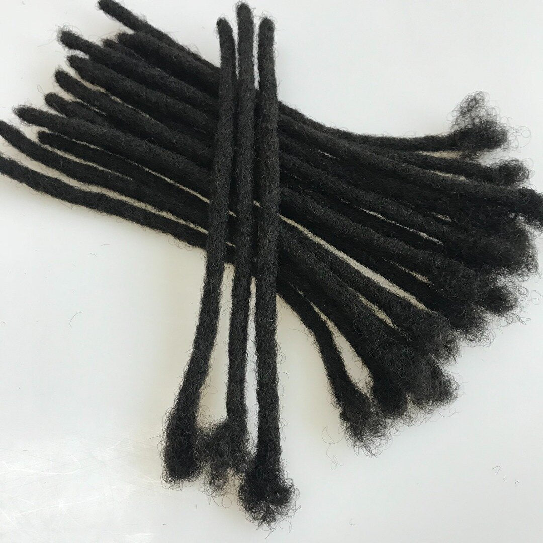 Human hair loc extensions