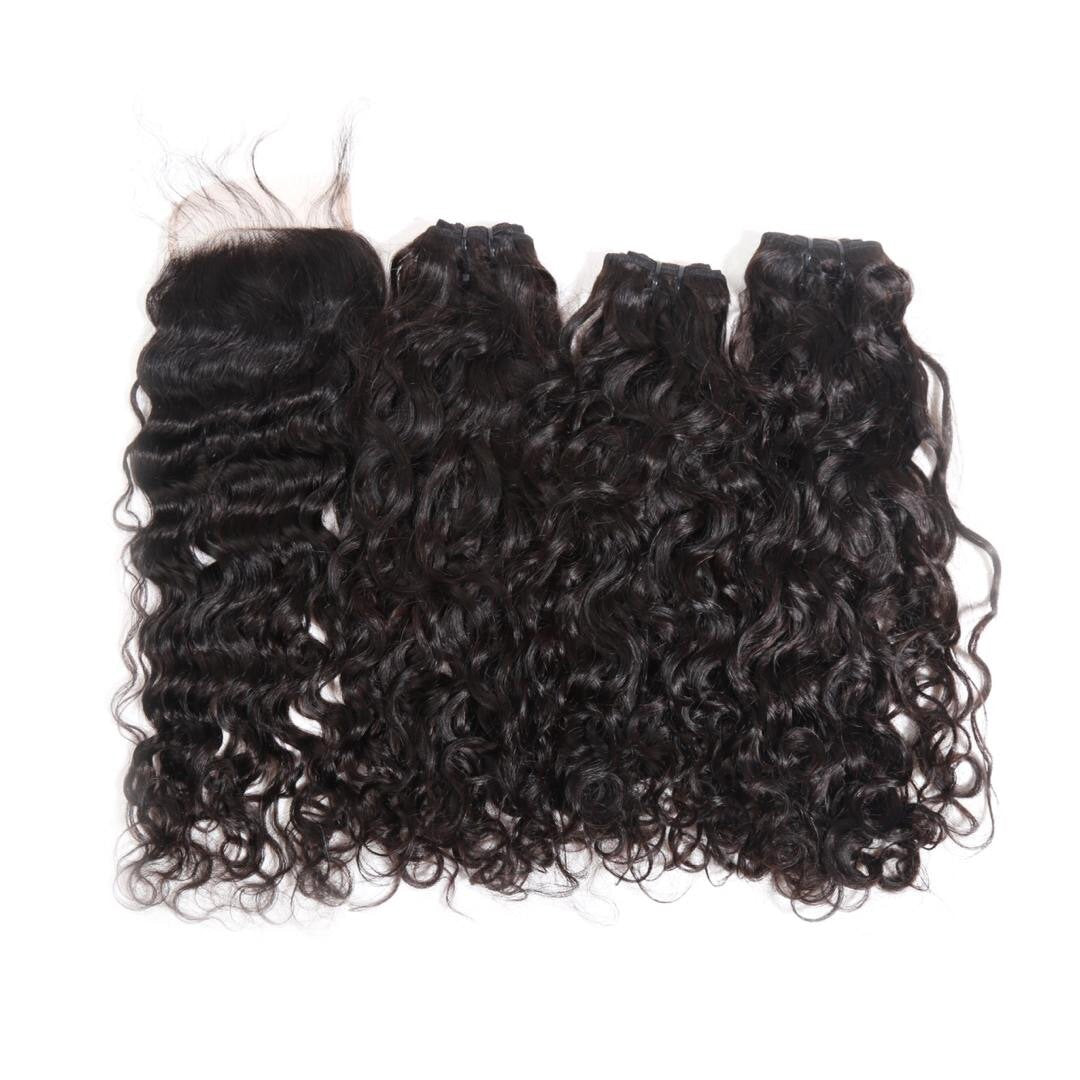 Water Wave 3 Bundles with Closure